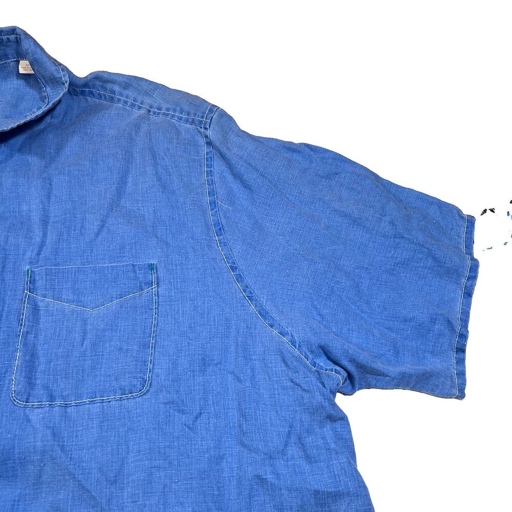 Tommy Bahama Relax 100% Linen Button Front Short Sleeve Camp Shirt Men's 4XT - Picture 4 of 10
